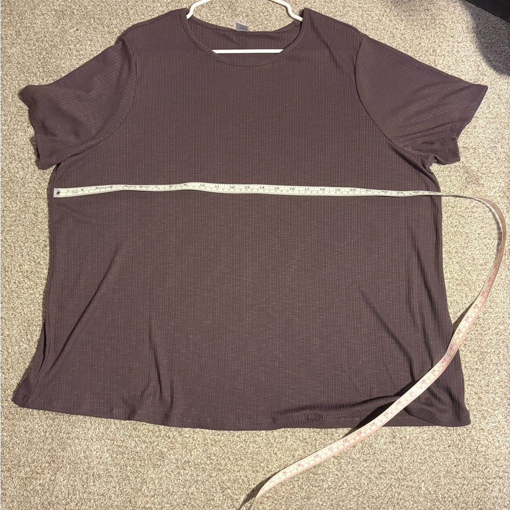 Old Navy Luxe Ribbed Top in Mauve - Picture 5 of 7